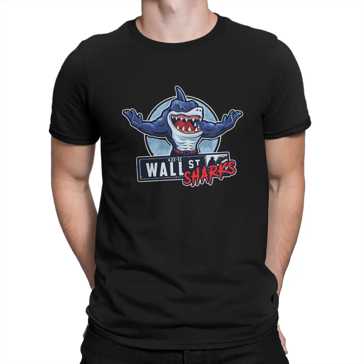 

Street Sharks Jab Animated Man TShirt Wall Classic Individuality T Shirt Original Sweatshirts Hipster