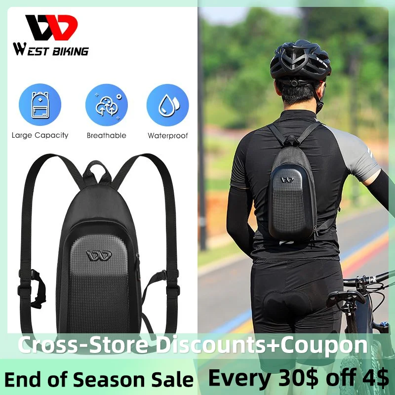

WEST BIKING Portable Bicycle Bag EVA Waterproof Backpack Outdoor Sport Ultralight Traveling Hiking Cycling MTB Bike Water Bags