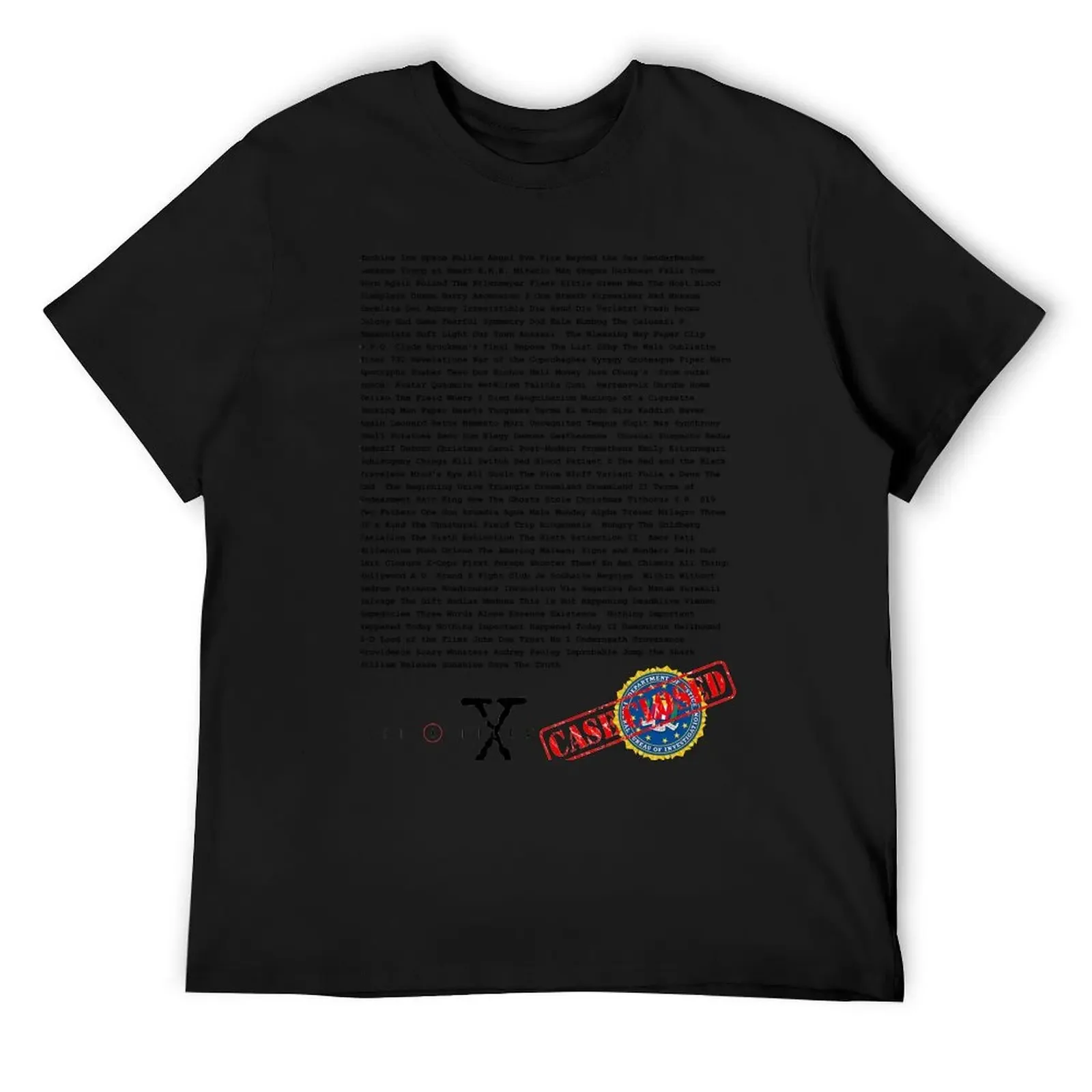 X Files — все Episode Listings (Season 1-9) футболка для любителей спорта большие размеры мужские