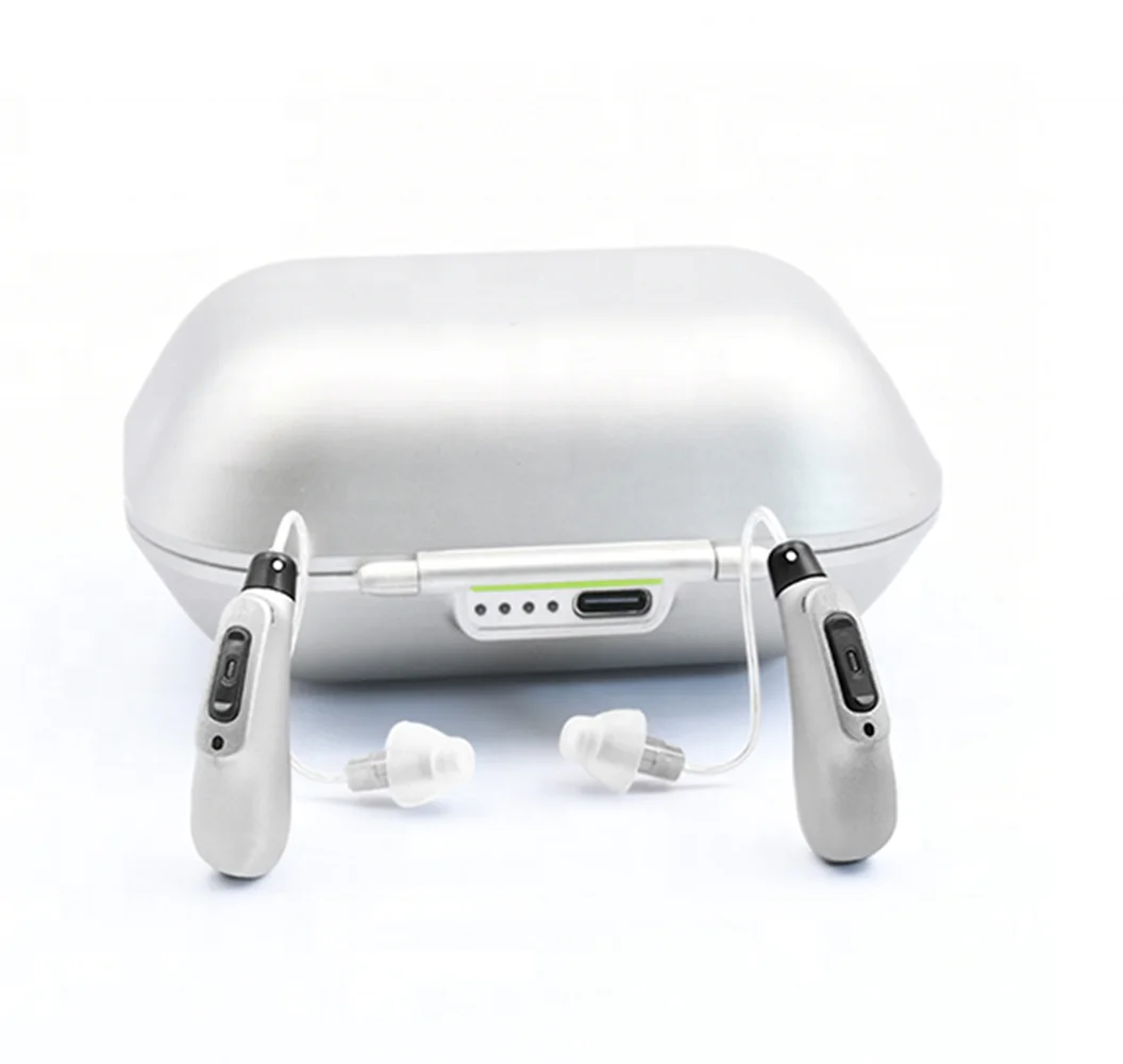

Factory Price Wholesale India Smart Phone App Controls Rechargeable Mini RIC Hearing Aid
