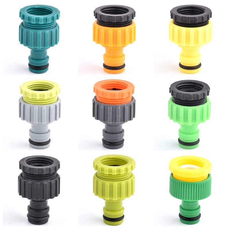 

1/2" or 3/4" Plastic Quick Connector Garden Tap Car Washer Hose Joint Lawn Forest Farm Water Spray Gun Irrigate Connect