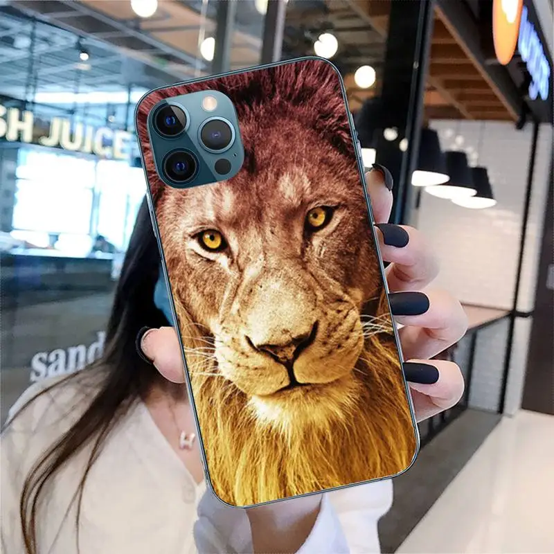 

Animal Lion Phone Case For Iphone 11 12 13 Pro Max 5s 6s 7 8 Plus X Xr Xs Max Se 2020 13 Mini Case Cover