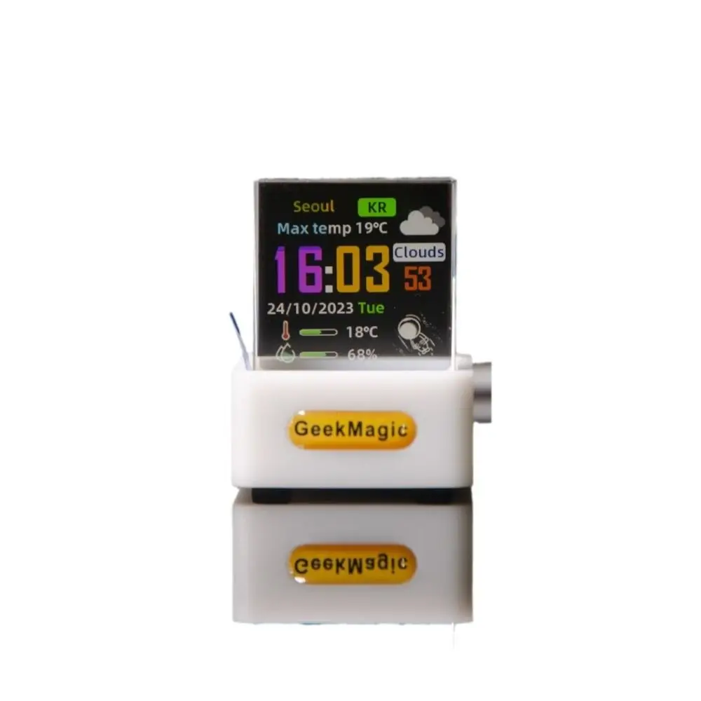 С GIF анимационным альбомом GeekMagic GIFTV умная метеостанция хрустальный куб