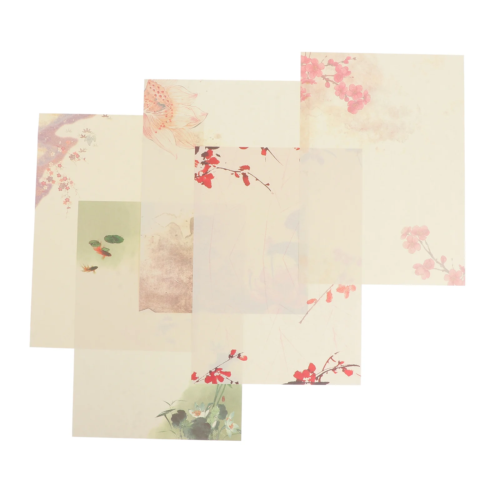 

Paper Writing Paper Letter Stationery Floral Stationary Vintage Student Style Note Retro Set Set Envelopes