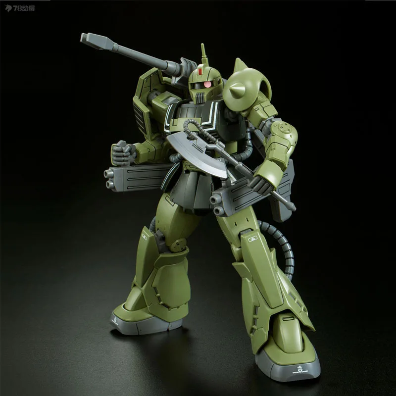 Фото Bandai Original MODEL KIT GUNDAM HGGTO MS - 06K ZAKU CANNON 1/144 Аниме Фигурка Сборка Модель Игрушки Модель Подарки для мальчиков №4