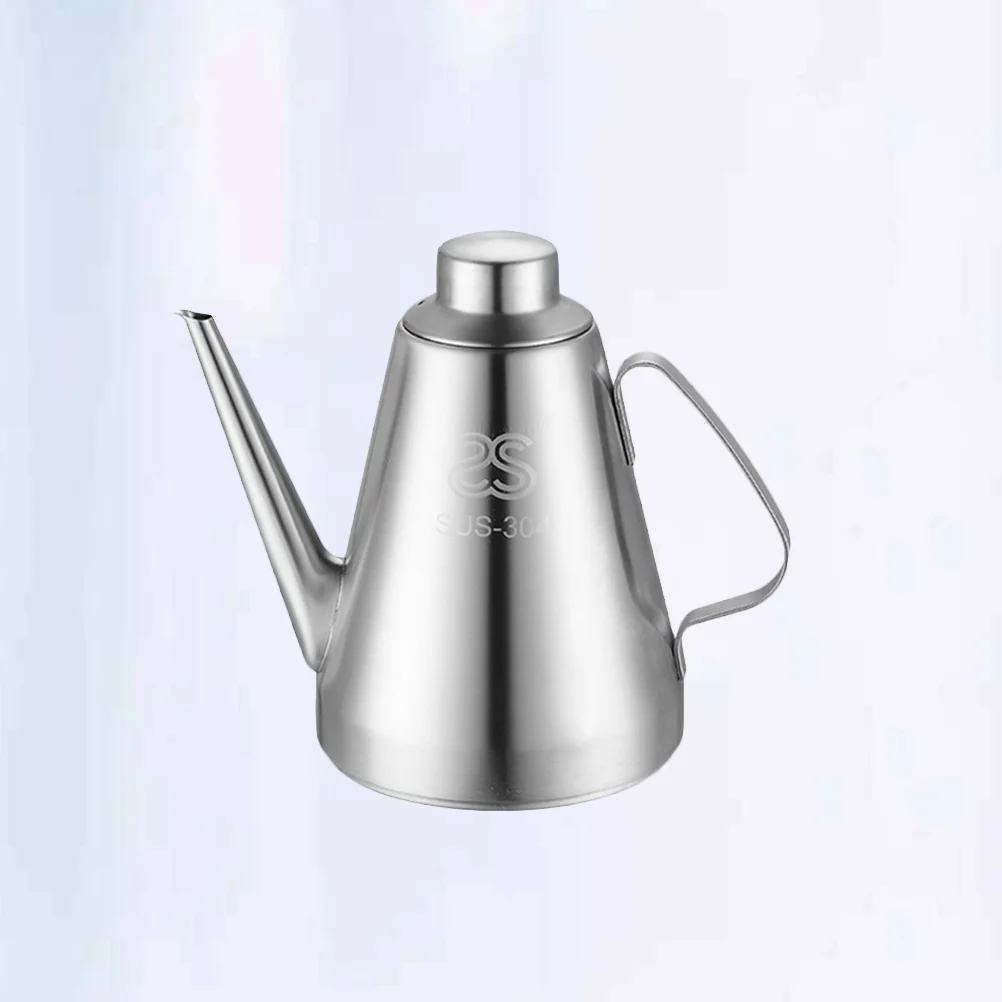 

Stainless Steel Oil Containers Leakproof Oil Pot Oil Sauce Dispenser For Kitchen Storage Container ( 500ML Small Size 14CM )