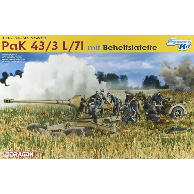 

DRAGON 6522 1/35 PaK 43/3 L/71 mit Behelfslafette - Scale Model Kit
