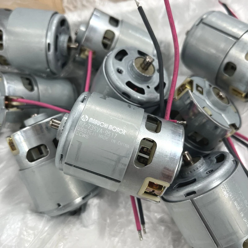 

Оригинальный двигатель MABUCHI RZ-735VA-9517, 12 В постоянного тока, 14,4 В, 18 В, 20400 об/мин, высокая скорость для электрической дрели, пилы, высокая мощность