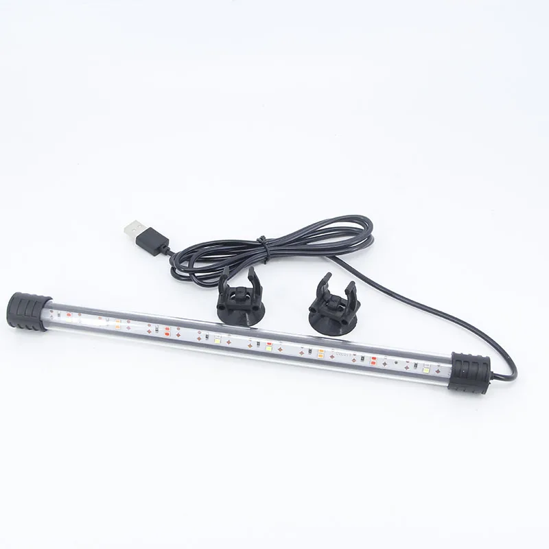 Разноцветная подсветка для аквариума 17 см 37 USB погружная лампа настроения