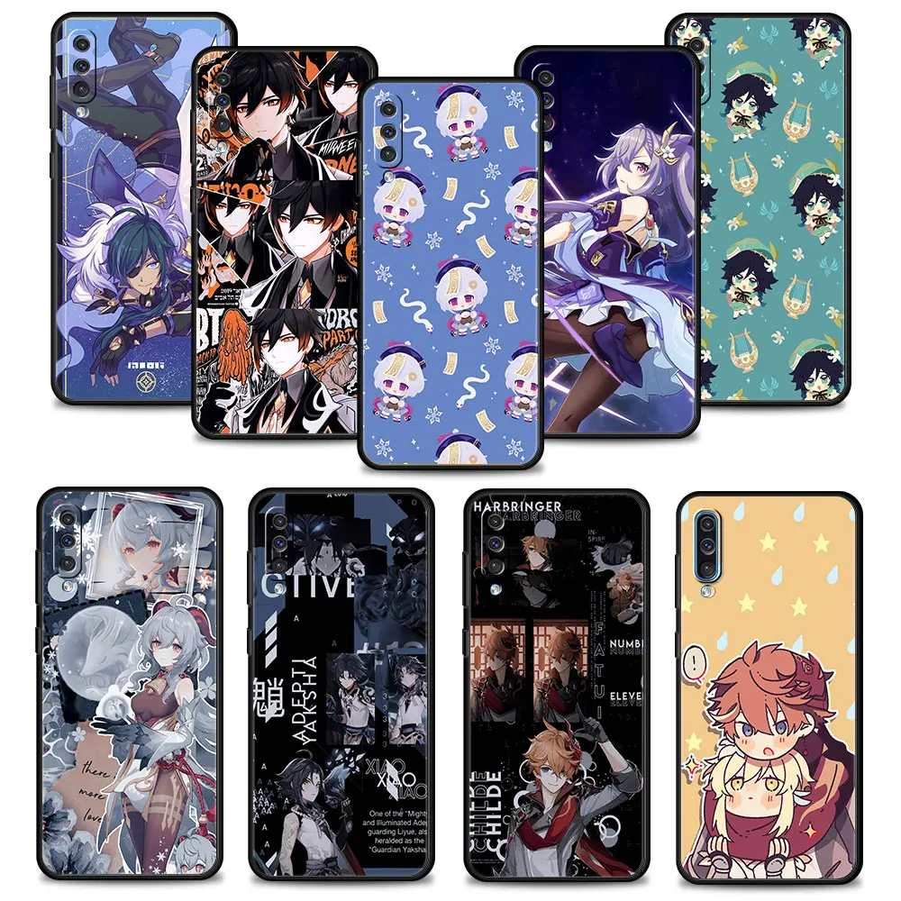 

Luxury For Samsung Galaxy A10 A30 A50 A40 A70 A20s A10s Note 20 Ultra 10 A20e A01 Phone Funda Mobile Games Genshin Impact