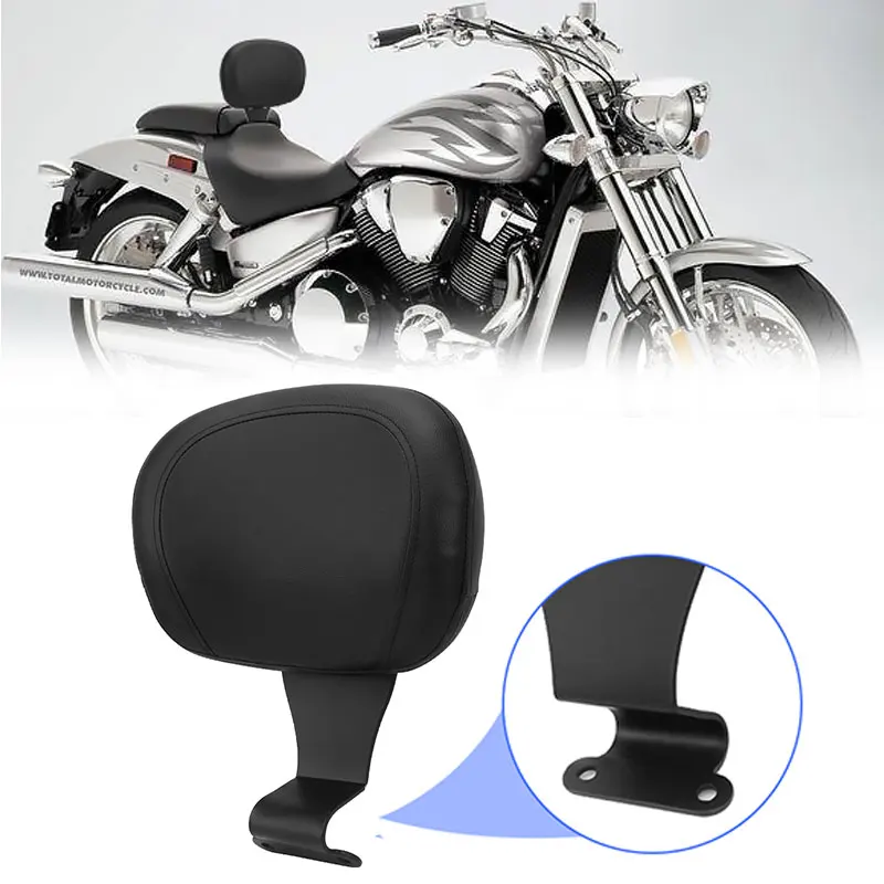 Motorcycle Leather Driver Rider Sissy Bar Seat Backrest Back Rest For Honda VTX1300