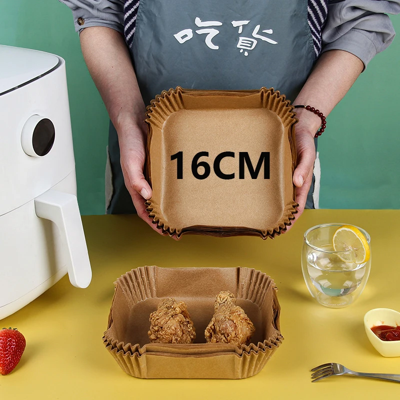 

30 шт., одноразовые бумажные антипригарные коврики для жарки