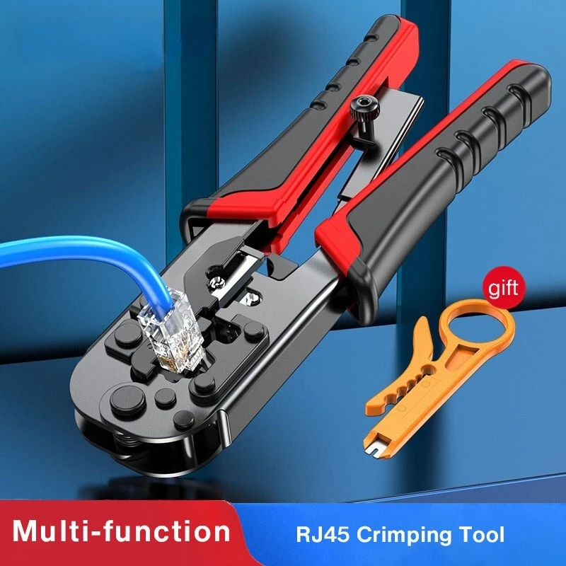 RJ45 Crimping Tool Network Cable Crimper Cutting Tools Kits Crimping Stripper Punch Down RJ45 RJ12 RJ11 Ethernet Cable