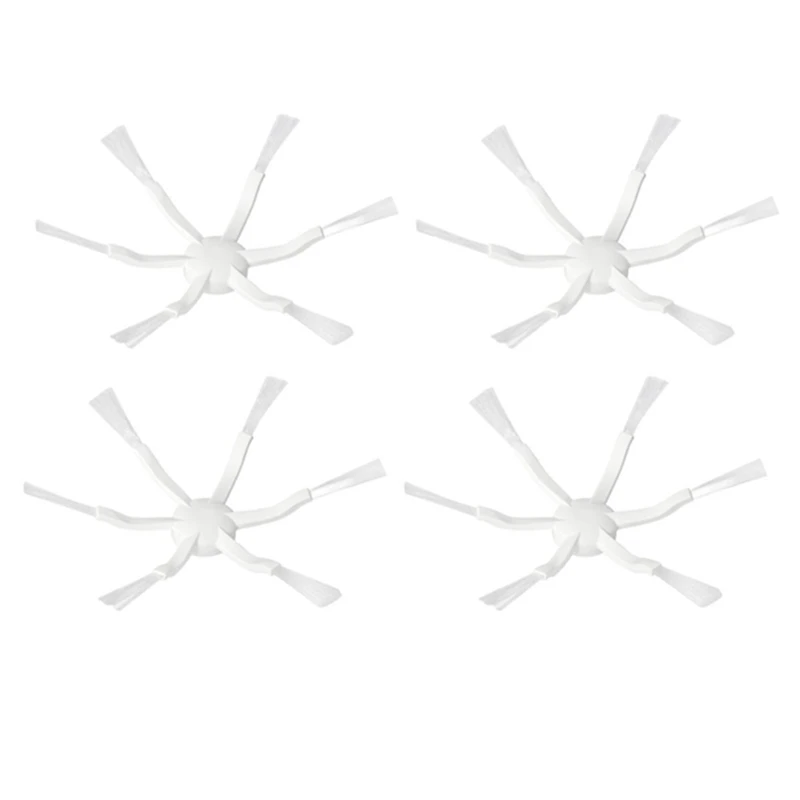 4 шт. шестиугольная боковая щетка для Xioami Mijia 1C/2C/1T Dreame D9/F9/S10 аксессуары расходные