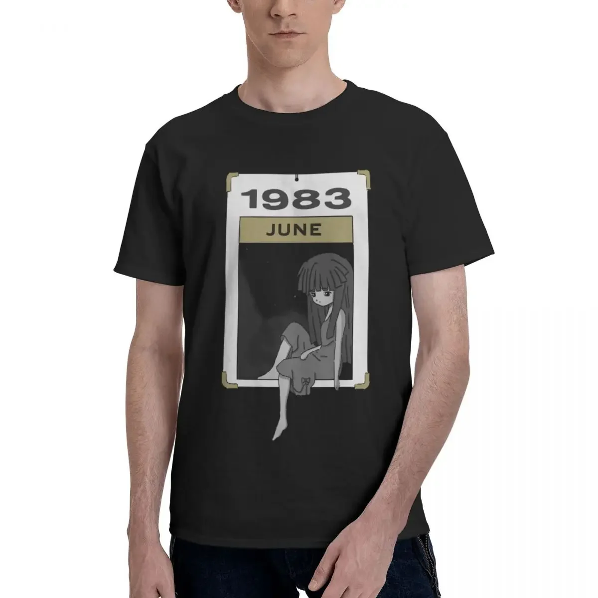 Футболка Higurashi с рисунком аниме когда они плачут футболка большого размера