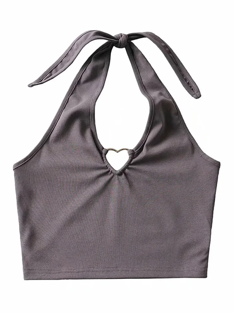 Милый топ на бретелях женская футболка винтажный бретельках одежда футболки с