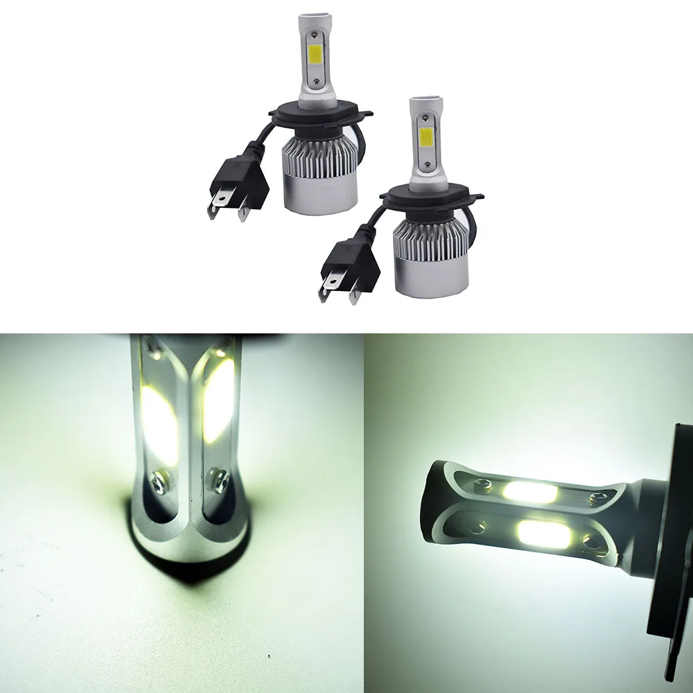 

1300W 6000K белый 195000LM H4 9003 светодиодный комплект фар для преобразования Hi/Low Beam