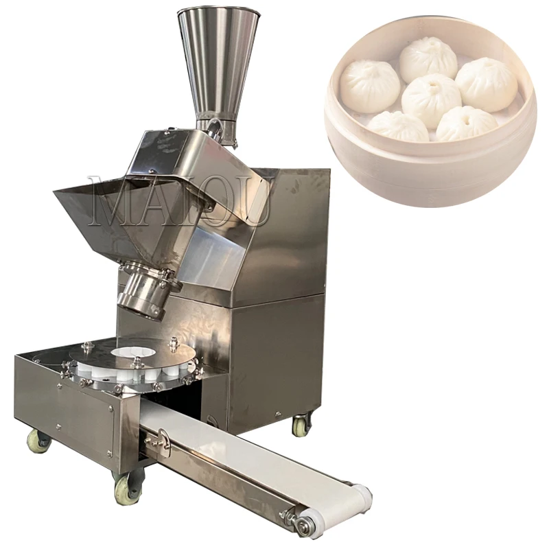 

High Efficiency Siopao Baozi Bun Maker Machine Automatic Soup Dumpling Machine Grain Product Momo Steamed Bun Making Machines