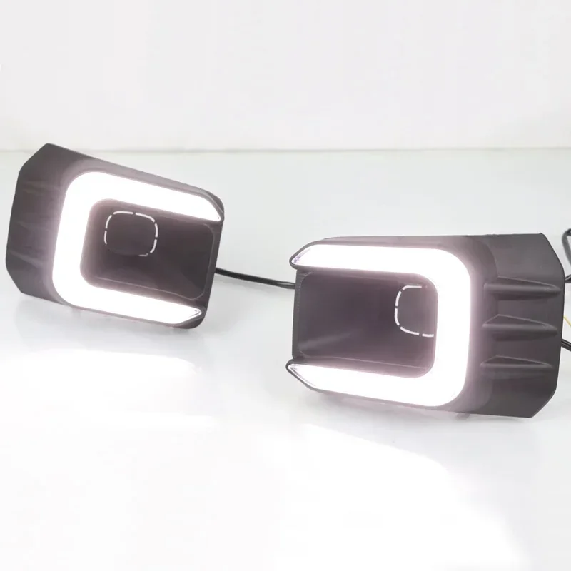 Дневные ходовые огни для Toyota Hilux Revo Recco 2020 2021 желтые Автомобильные дневные