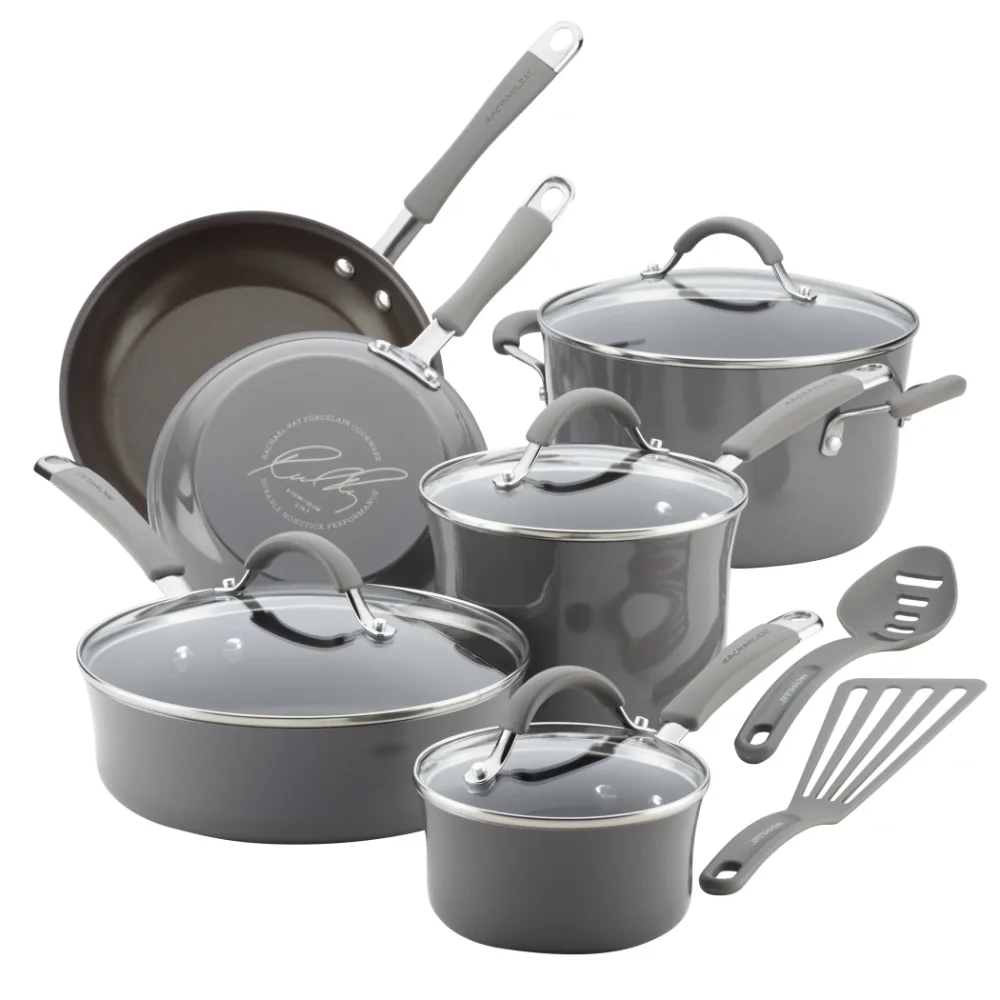 Rachael Ray Cucina Hard Porcelain Enamel Nonstick Cookware P