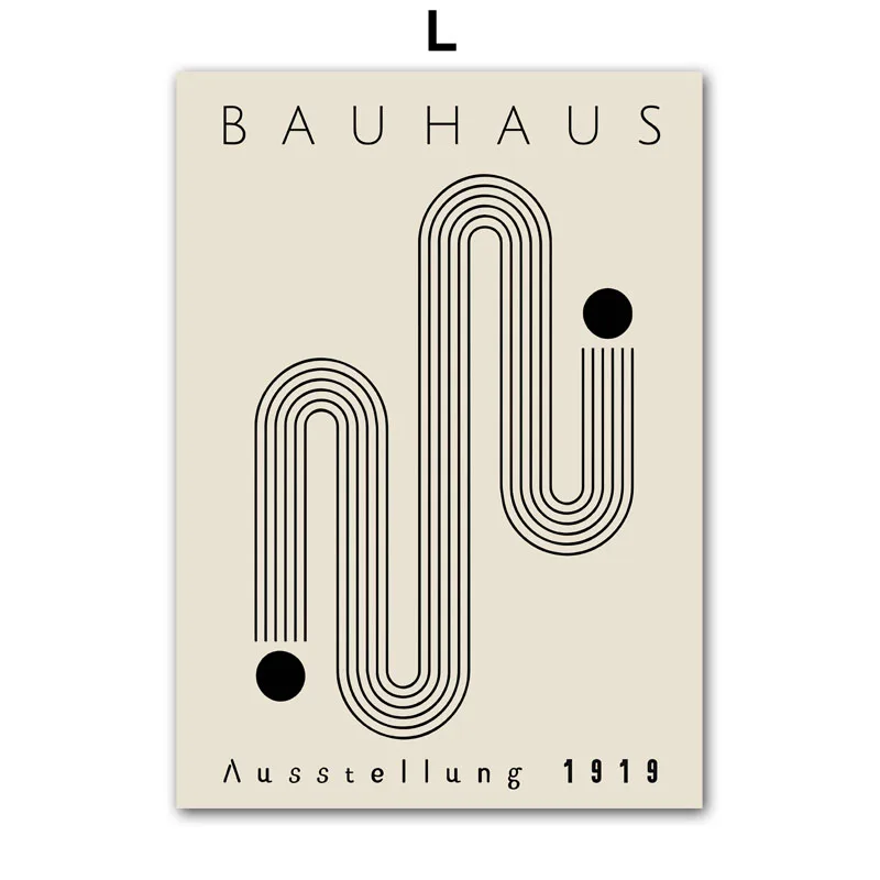 

Печать на холсте Bauhaus Abstract Line