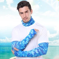 outdoor sports sunscreen set summer face cover ice silk cooling arm sleeves neck gaiter scarf outdoor sports equipment