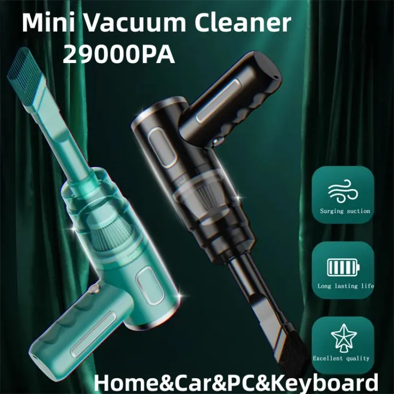 

29000Pa Car Vacuum Cleaner Strong Suction Mini Cleaner Car Wireless Cleaner Mini Vacuum Vacuum Cleaner for Computer