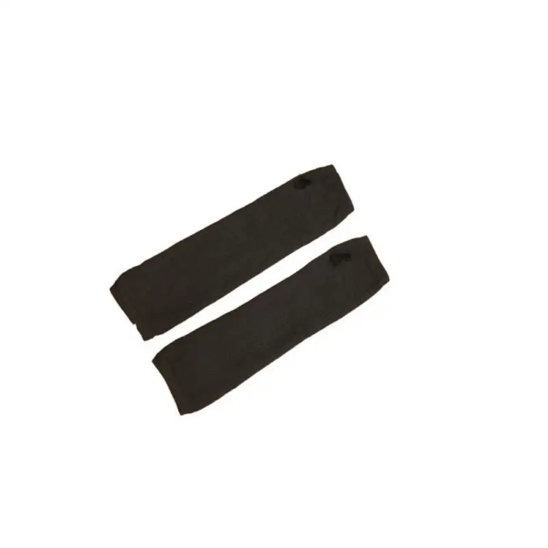 

1 пара мягких эластичных трикотажных варежек для рук и рук, женские зимние длинные перчатки без пальцев, черные, серые, кофейные