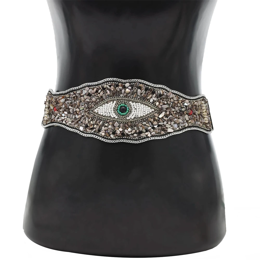 

New Boho Belt Vintage Evil Eye Handmade Body Chain Ladies Personality Waist Chain Dress Belt Party Jewelry Accessories Gift 2022
