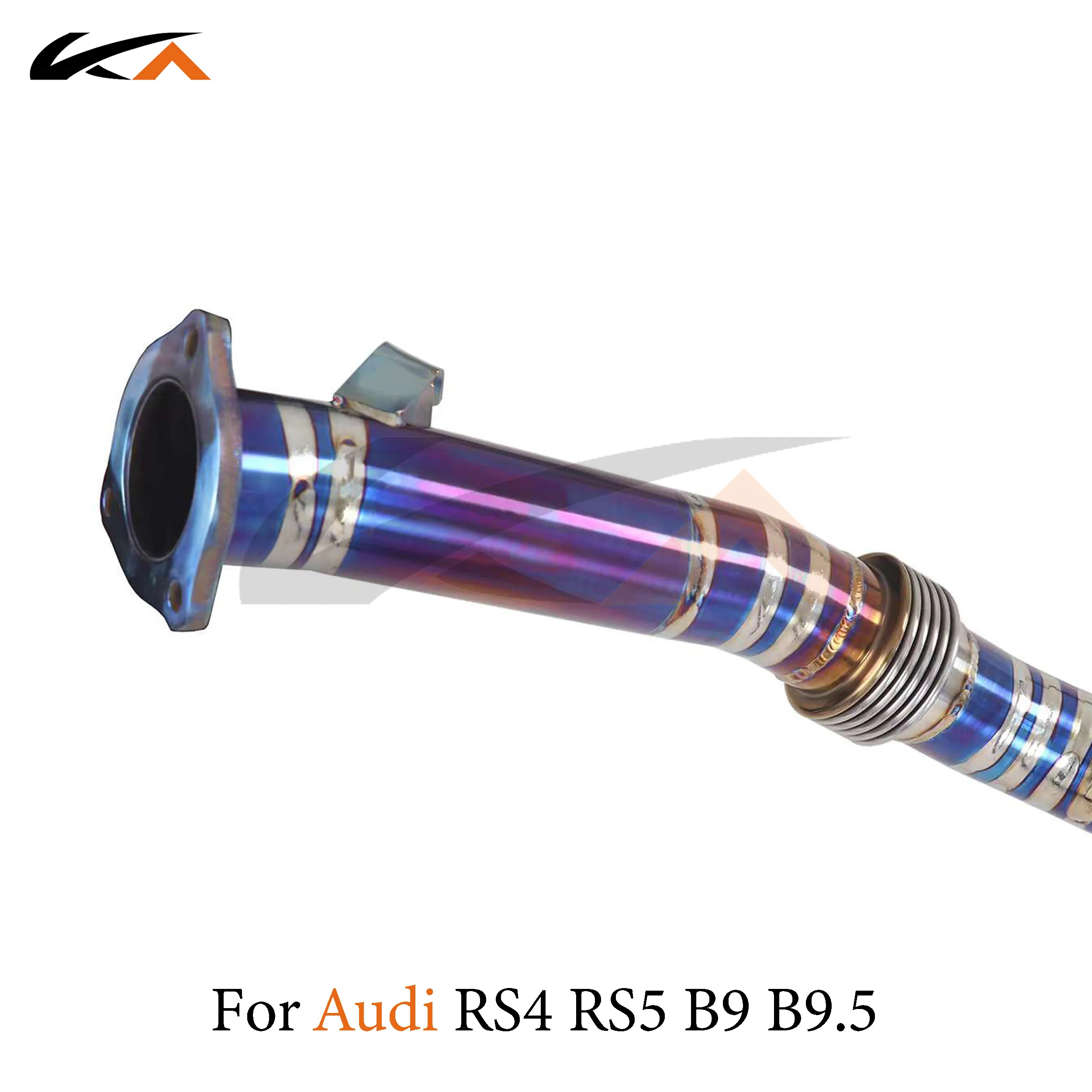 Выхлопная система KA передняя Труба из титана для Audi RS4 RS5 B9 B9.5 2 9 T с резонатором