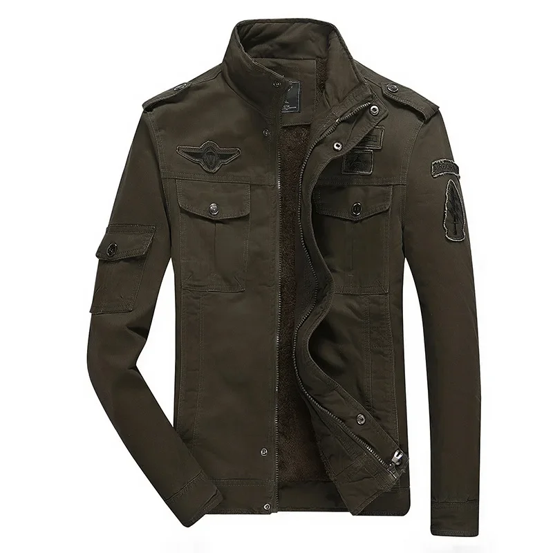 2024 Men's Jacket Fashionable Trendy Workwear Vintage Cold Resistant Anti-wind Loose Style Other Material