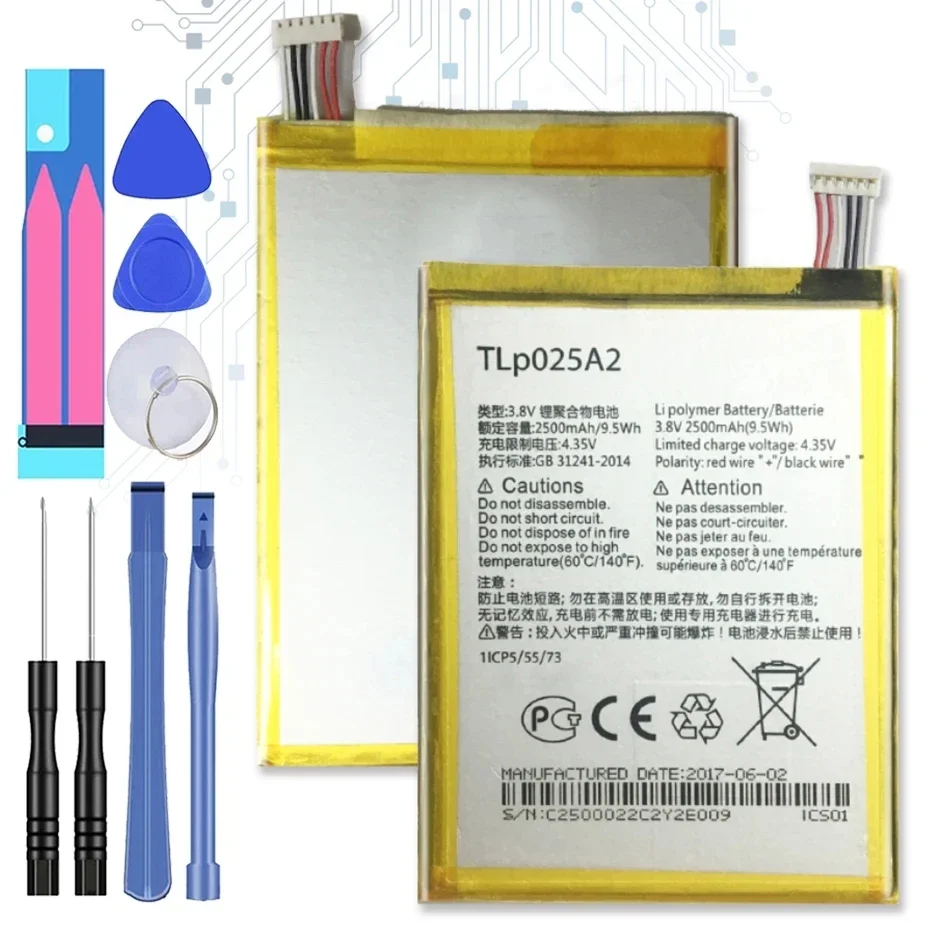 Аккумуляторы для мобильных телефонов Alcatel One Touch Pop 3 2500 мАч TLp025A2 Pop3 (5 5) 5054A OT-5054 5054T