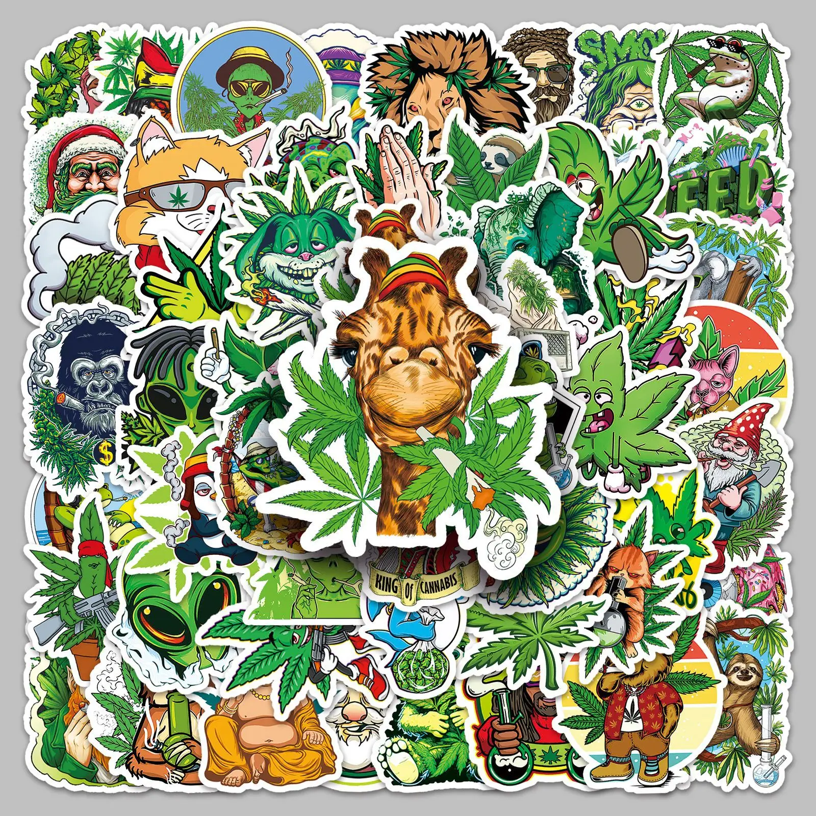 

100pcs Non-repetitive Spoof Leaves Creative Stickers for Children