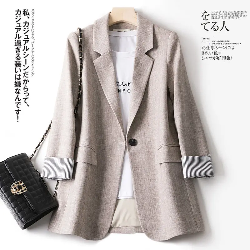 

M GIRLS Bella Philosophy Women Blazer Elegant Business Suits Spring Autumn Office Lady Outerwear Female Casual Blazers Jackets