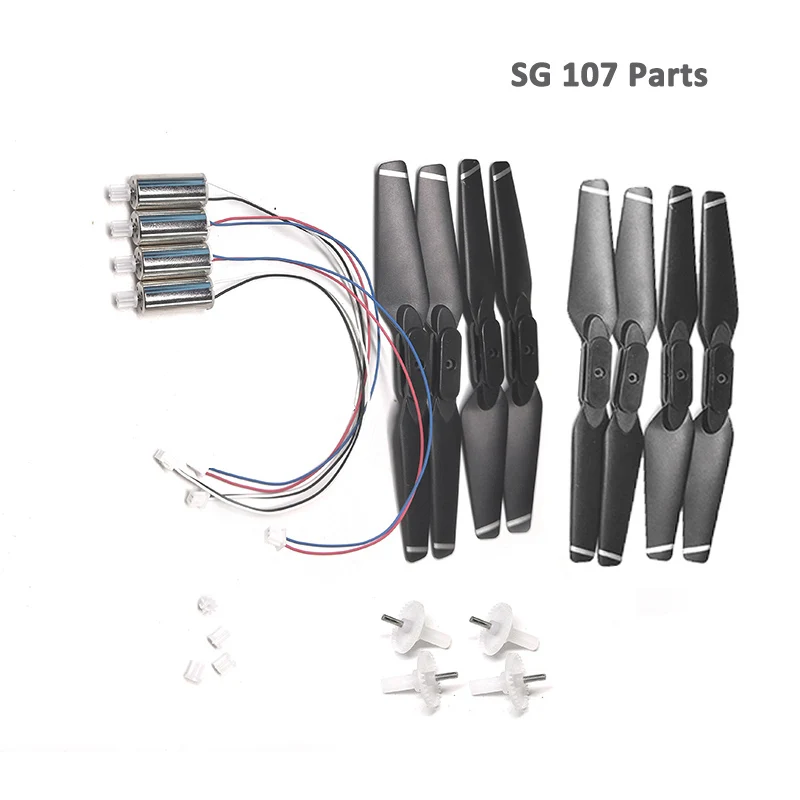 

Сменная запасная часть для мини-дрона SG107, защитная рама пропеллера, двигатель CW CCW, моторная шестерня с большим редуктором, аксессуары SG107
