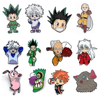 bg428 dongmanli anime boy characters enamel pins badge brooch backpack bag collar lapel decoration jewelry kids gift