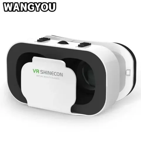 G05 3D VR SHINECON очки гарнитура с головным креплением виртуальной реальности регулируемые VR очки для 4,76 дюймовых смартфонов Android