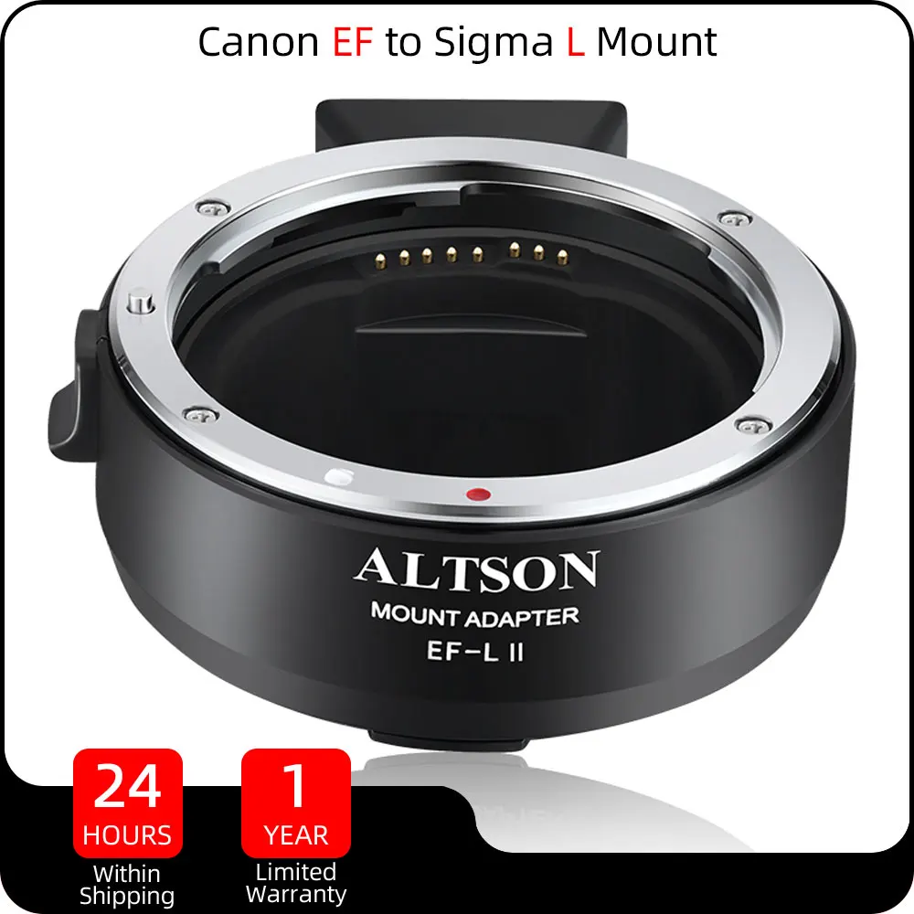 

ALTSON EF-L II Lens Adapter Auto Focus For Canon EF EF-S Lens to L Mount Camera Sigma FP Panasonic S1 S1R S1H S5 Leica SL