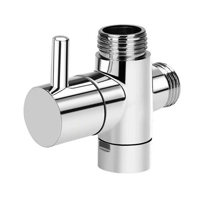 

New G1/2'' ABS T-Valve Arm Head SplitterHigh Quality Shower Water Valve Diverter 3 Way T-adapter Faucet Replacement Parts