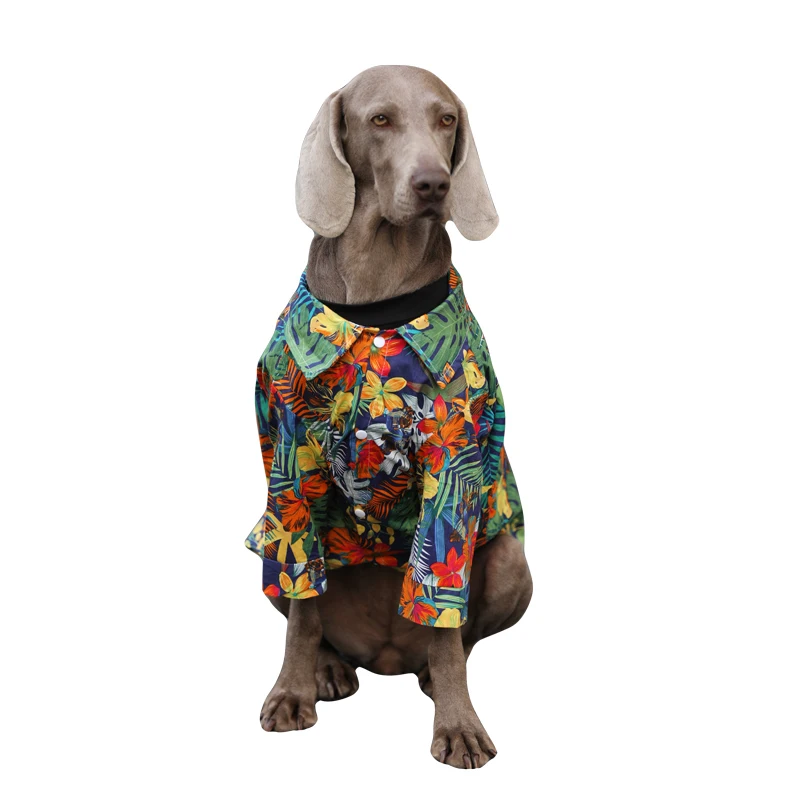 

Summer Dog Shirt Big Large Dog Clothes Poodle Welsh Corgi Samoyed Husky Labrador Golden Retriever Border Collie Clothing Costume