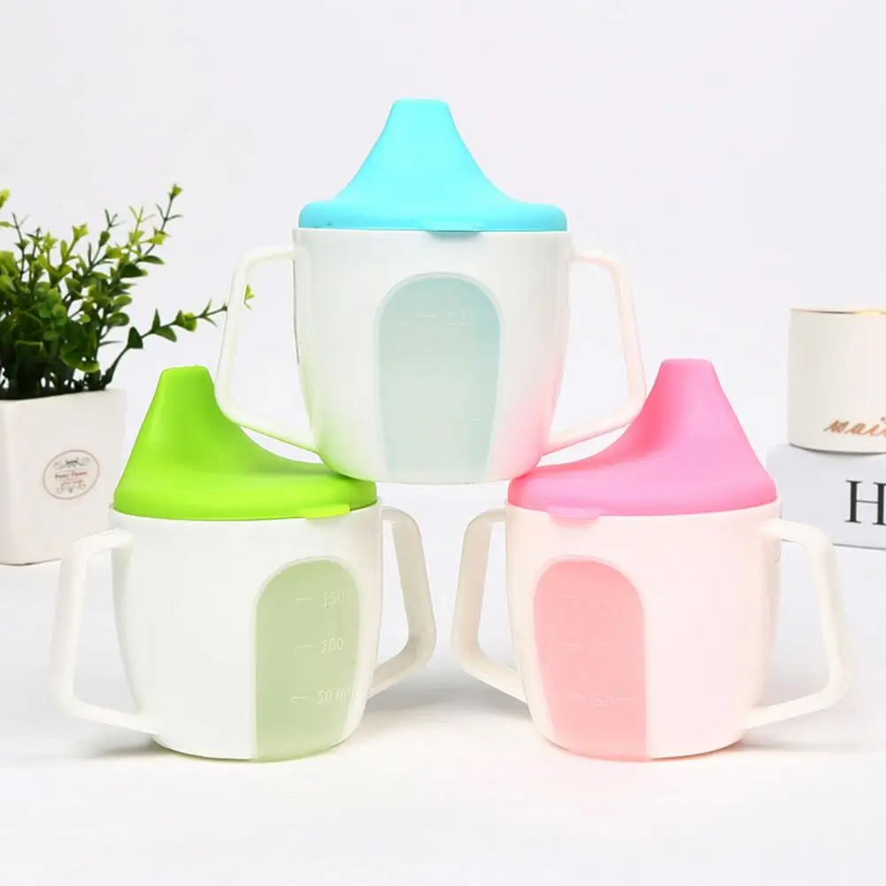 

PP Baby Straw Cup Goods Baby Training Milk Cup With Handle Drinking/Water Bottle Children's Mug Household Duckbill
