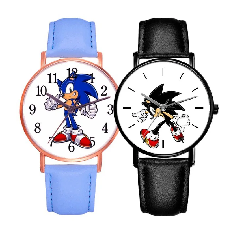 

cartoon Children's Watch Cartoon Anime action figure Pointer Digital Rose Gold Color Strap Boys and Girls Watches birthday gifts