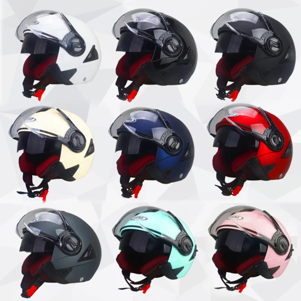 Summer Motorcycle Double Lens Moto Helmet Open Face Motorcycle Racing Off Road Helmet Casco Moto Capacete Casque Helmet enlarge