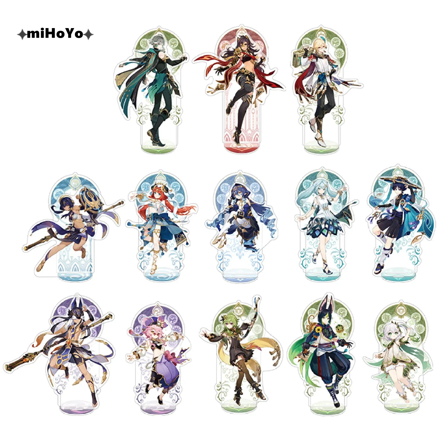 

miHoYo Original Game Genshin Impact Cosplay Acrylic Figure Sumeru Role Stand Kaveh Layla Wanderer Dehya Doll Anime Statue Gift