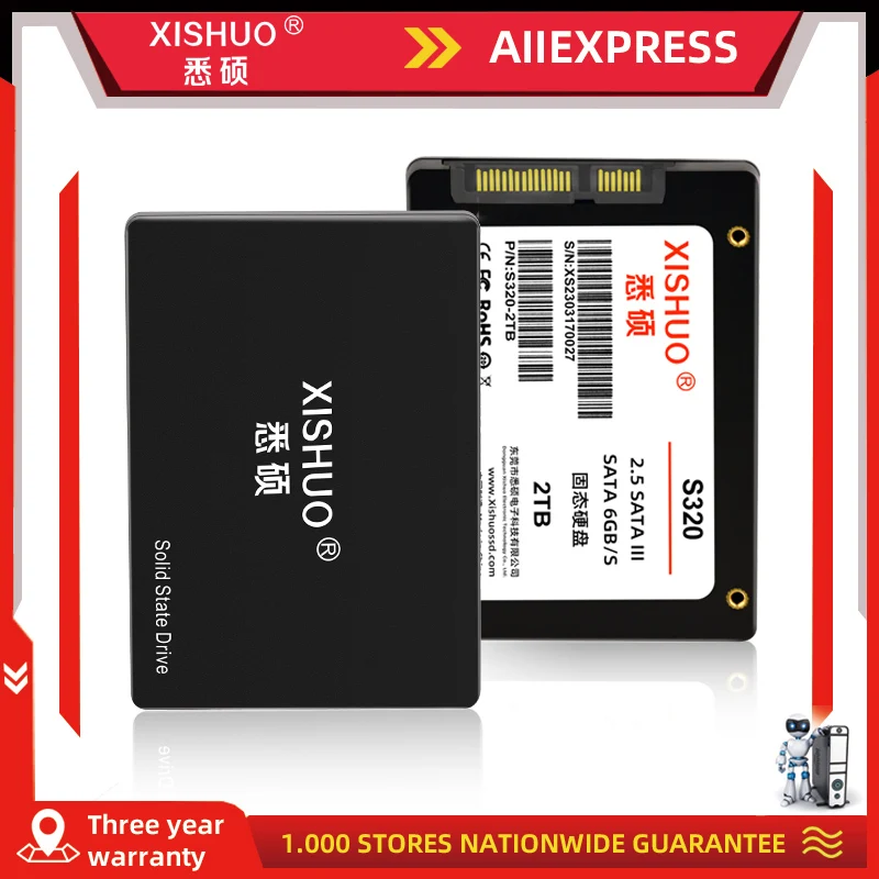 

Xishuo Wholesale Price SSD Hard Drive Disk 2.5 INCH SATA 3.0 SSD 120GB 128GB 256GB 512GBHDD 1TB Internal SSD For Laptop Desktop