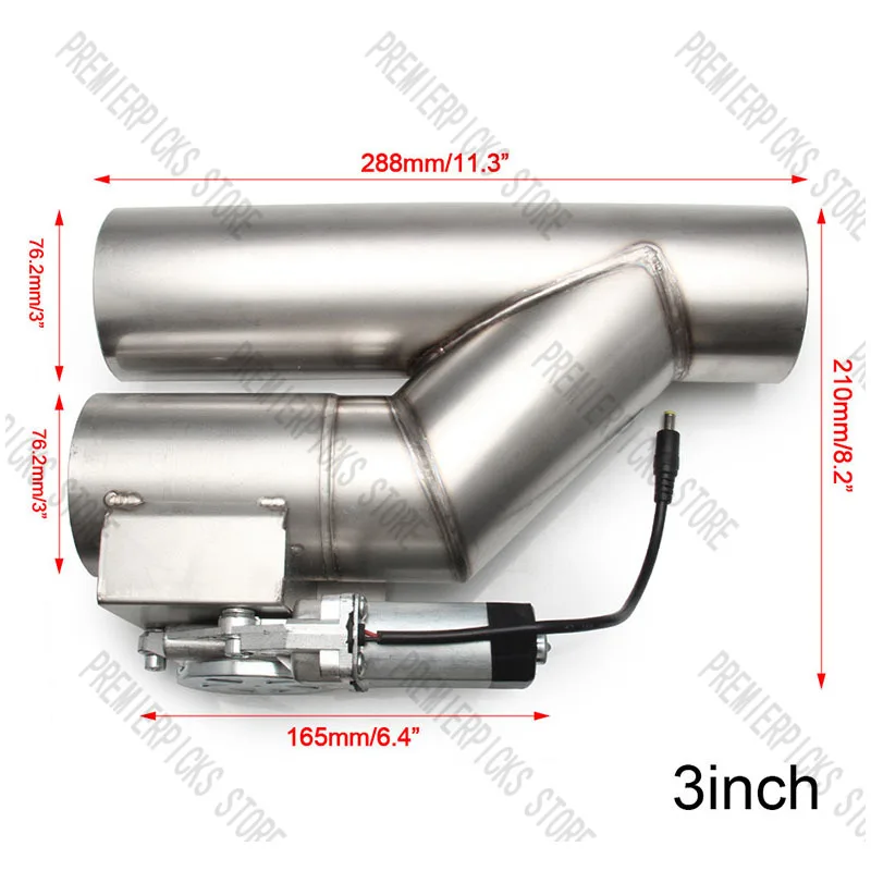 Новая выхлопная труба электронного управления из нержавеющей стали с одним