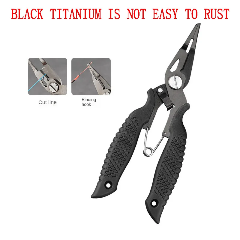 

Luya Fishing Pliers Stainless Steel Seawater Mini Multifunctional With Lock Scissors Braid Line Cutter Outdoor Fishing supplies