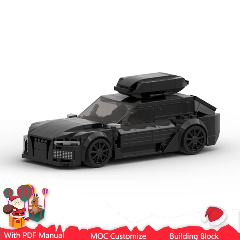 Фото 352 шт. Moc Customize, техническая роскошная черная модель спортивного автомобиля, суперкар, строительные блоки, скоростной автомобиль, кирпичи, игрушки, подарки для детей и взрослых №1