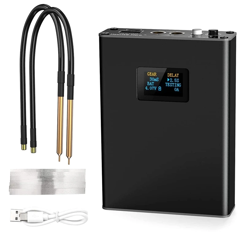 

Spot Welding Equipment 30 Gear With LCD Screen, Energy Storage 5000Mah For 18650 Battery