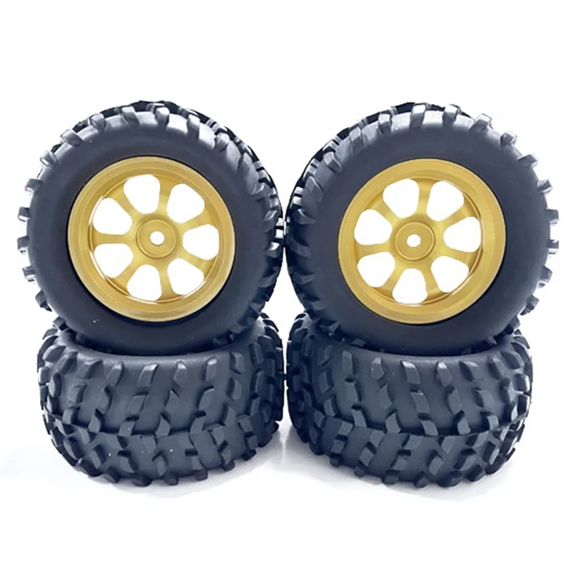 4 шт. 82 мм резиновая шина металлический обод 12 шестигранный для MJX H16 16207 16208 16210 HBX